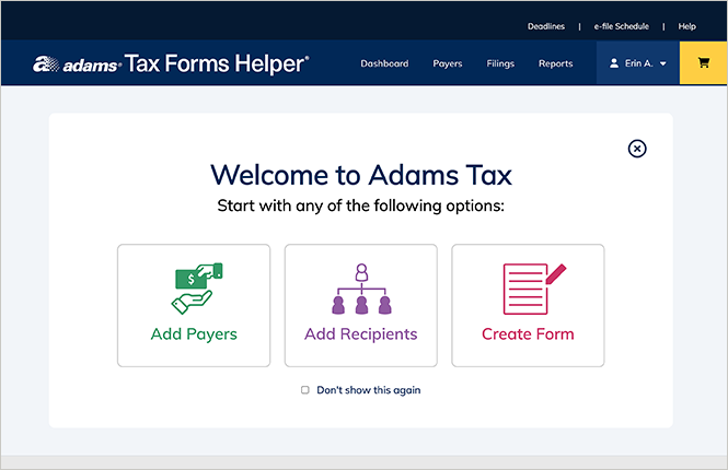 Improved Adams Tax Forms Helper